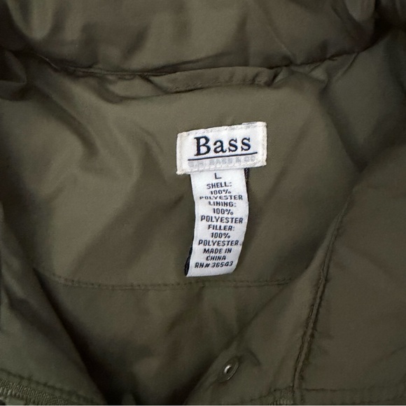 Bass Outdoor Discovery Quilted Puffer Jacket Women’s Lg Olive Green - Picture 6 of 7